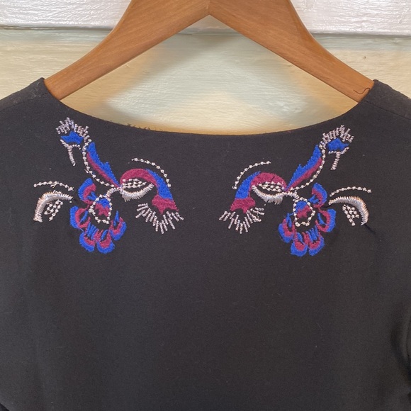 Free People Holiday Folk Embroidered Mini Dress - Picture 9 of 11